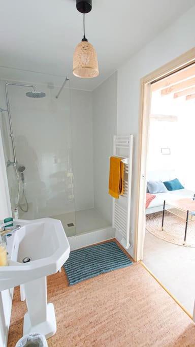 Longere Tinyhouse Avec Son Jardin-Foret Saint-Just  Eksteriør bilde